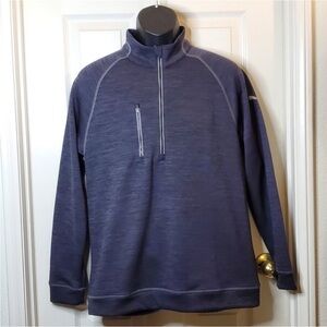 Puma Mens Golf Pwrwarm Sweater Size Small Heather Gray 1/4 Zip Pullover